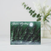 Wintergrün der Jahreszeit Postkarte (Stehend Vorderseite)