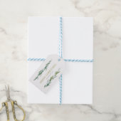 Wintergrün „Frohe Weihnachten“ Geschenkanhänger (Mit Garn)