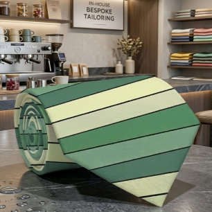 Wintergrün-gelbe Streifen auf Wasserfarbenpapier Krawatte