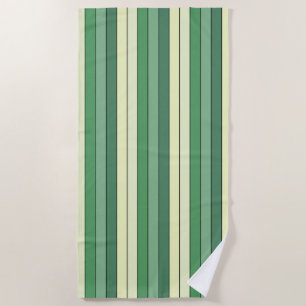 Wintergrün-gelbe Streifen auf Wasserfarbenpapier Strandtuch