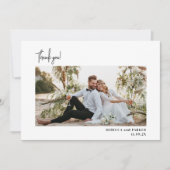 Wintergrün Hochzeit Danke Foto Qr Scan (Vorderseite)