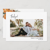 Wintergrün Hochzeit Danke Foto Qr Scan (Vorne/Hinten)