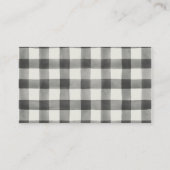 Wintergrün und Karierte Schwarz-Einschließkarte Begleitkarte (Rückseite)