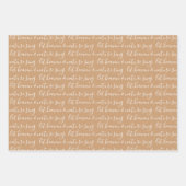 Wintergrün Wasserfarbener Weihnachtsbaum Geschenkpapier Set (Vorderseite 3)