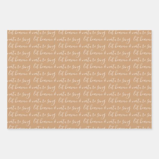 Wintergrün Wasserfarbener Weihnachtsbaum Geschenkpapier Set (Vorderseite 3)