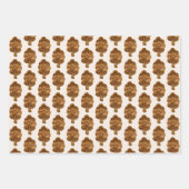 Wintergrün Wasserfarbener Weihnachtsbaum Geschenkpapier Set (Vorderseite 2)