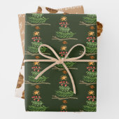 Wintergrün Wasserfarbener Weihnachtsbaum Geschenkpapier Set (Beispiel)