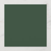 Wintergrün Weihnachtsfeiertag Gruß Feiertagskarte (Rückseite)