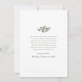 Wintergrün Weiß 2 Foto Weihnachten (Rückseite)