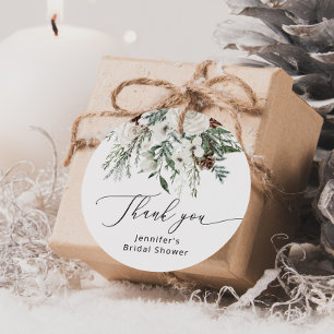 Wintergrüner Kiefern-Brautparty-Geschenk-Anhänger Geschenkanhänger