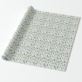 Wintergrüner Weihnachtsbaum Geschenk Geschenkpapier (Ungerollt)
