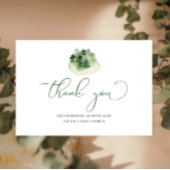 Wintergrünwalddusche Dankeskarte