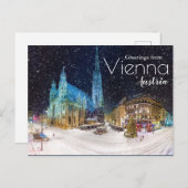 Wintergruß aus Österreich Postcard Weihnachten Postkarte (Vorne/Hinten)