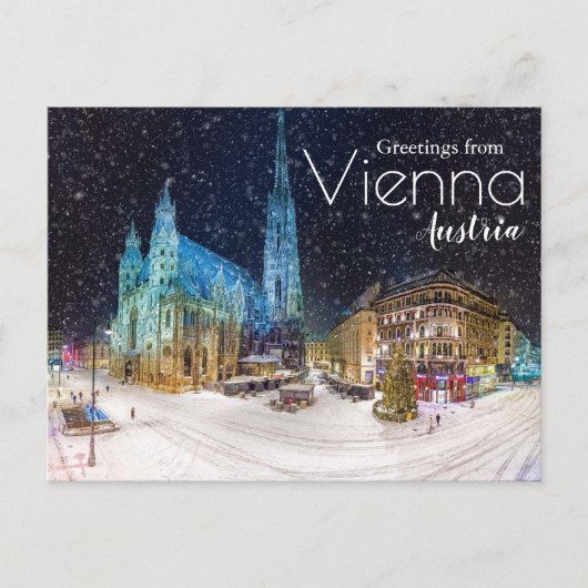 Wintergruß aus Österreich Postcard Weihnachten Postkarte (Vorderseite)