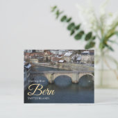 Wintergrüße aus Bern Schweiz Postkarte (Stehend Vorderseite)