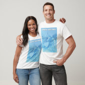 Wintergrüße. Eisdrache mit Geweih T-Shirt (Unisex)
