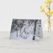 Wintergrüßkarte Karte (Gelbe Blume)
