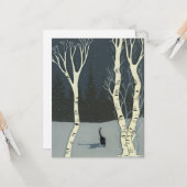 Wintergrüßkarte Karte (Vorderseite/Rückseite Beispiel)