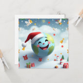 Wintergrüßkarte Karte (Vorderseite/Rückseite Beispiel)