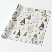 Wintergymnastik - Weißes Wrapping Paper Geschenkpapier (Ungerollt)