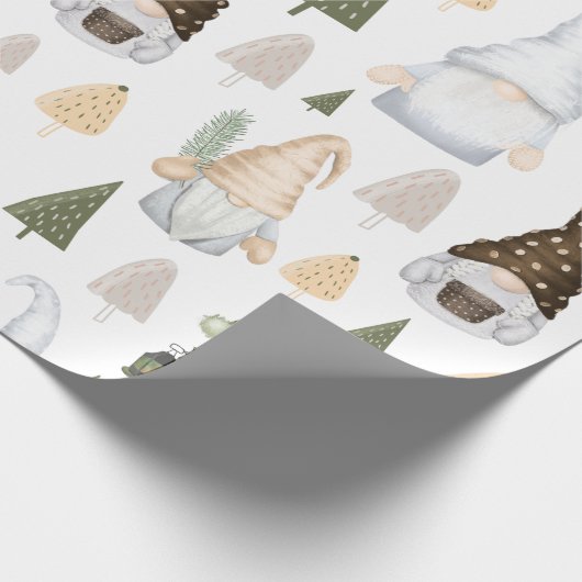 Wintergymnastik - Weißes Wrapping Paper Geschenkpapier (Ecke)