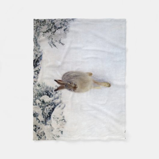 Winterhaar (Kaninchen), Bruno Liljefors Fleecedecke (Vorderseite)