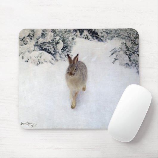Winterhaar (Kaninchen), Bruno Liljefors Mousepad (Mit Mouse)