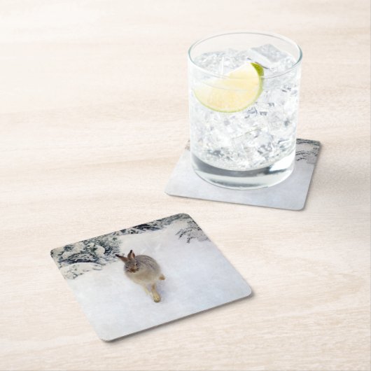 Winterhaar (Kaninchen), Bruno Liljefors Rechteckiger Pappuntersetzer (Vor Ort)