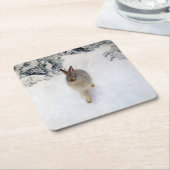 Winterhaar (Kaninchen), Bruno Liljefors Rechteckiger Pappuntersetzer (angewinkelt)