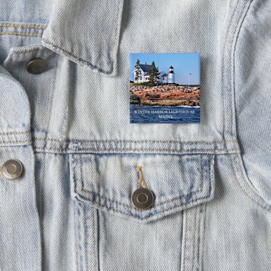 Winterhafen Leuchtturm, Maine Button (Beispiel)