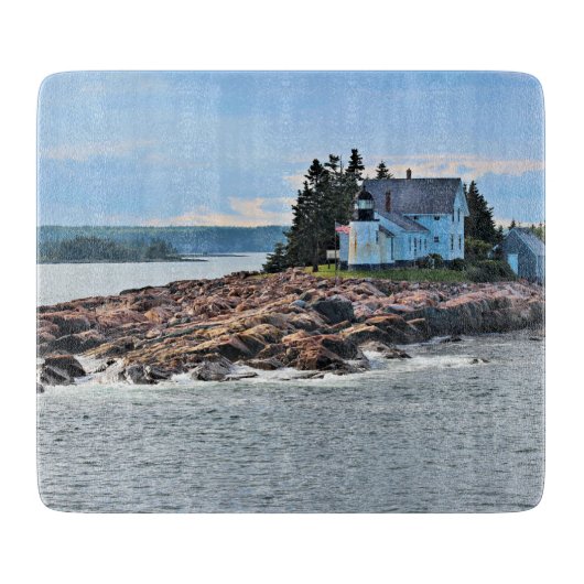 Winterhafen Leuchtturm, Maine Cutting Board Schneidebrett (Vorderseite)
