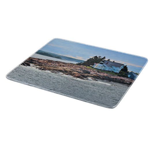 Winterhafen Leuchtturm, Maine Cutting Board Schneidebrett (Ecke)