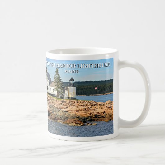 Winterhafen Leuchtturm, Maine Kaffeetasse (Rechts)