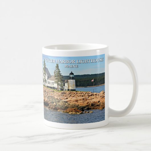 Winterhafen Leuchtturm, Maine Kaffeetasse (Rechts)