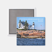 Winterhafen Leuchtturm, Maine Magnet (Vorderseite/Rückseite)