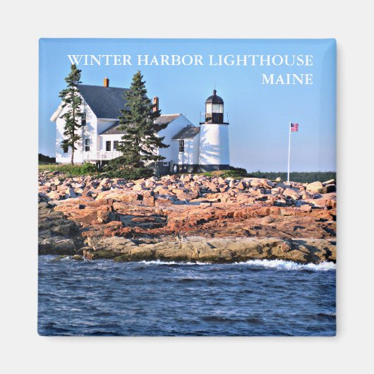 Winterhafen Leuchtturm, Maine Magnet (Vorne)