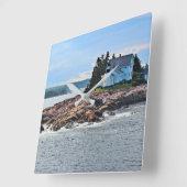 Winterhafen Leuchtturm, Maine Uhr (Winkel)