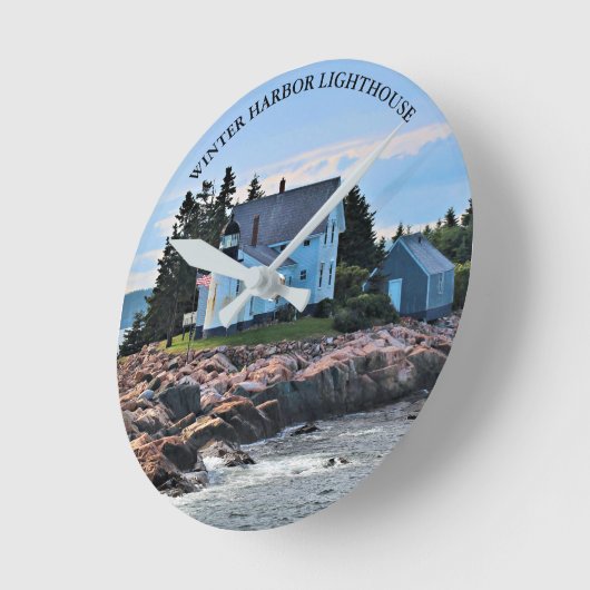 Winterhafen Leuchtturm, Maine Wall Uhr (Winkel)