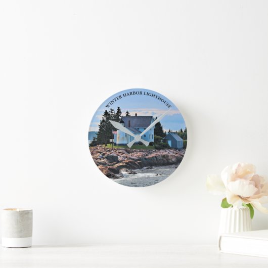 Winterhafen Leuchtturm, Maine Wall Uhr (Zuhause)