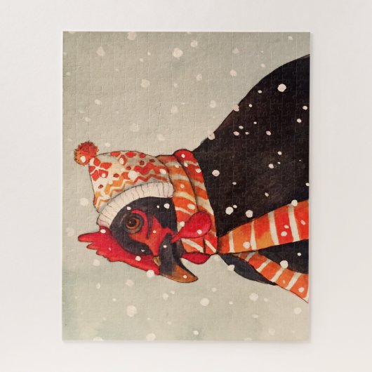 Winterhähnchen 540 Stück Puzzle (Vertikal)