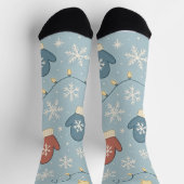 Winterhandschuhe & Schneeflocken Muster – Gemütlic Socken (Oben)