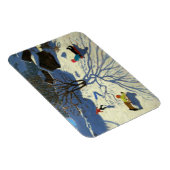 Winterhang Morzine Frankreich Magnet (Rechte Seite)