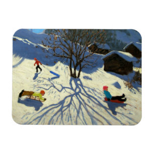 Winterhang Morzine Frankreich Magnet