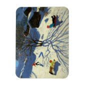 Winterhang Morzine Frankreich Magnet (Vertikal)