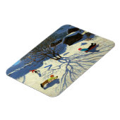 Winterhang Morzine Frankreich Magnet (Linke Seite)