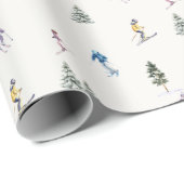 WINTERHÄNGE Feiertag Geschenkpapier (Rolleneckpunkt)