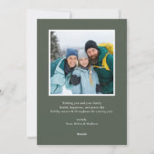 WINTERHÄNGE Foto Feiertagskarte (Rückseite)