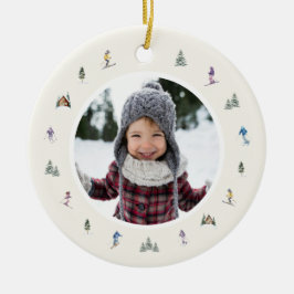 WINTERHÄNGE Foto  Keramik Ornament