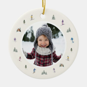WINTERHÄNGE Foto  Keramik Ornament