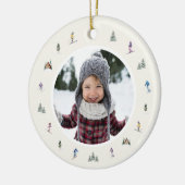 WINTERHÄNGE Foto Keramik Ornament (Links)